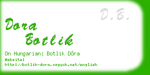 dora botlik business card